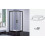 (Including Riser Kit, 800mm x 800mm) Black Quadrant Enclosure And Tray With Riser Kit Option 2