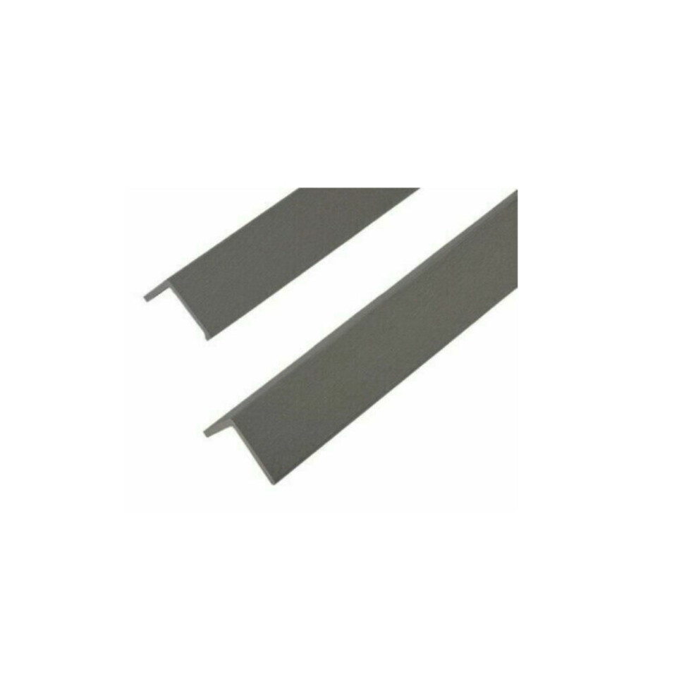 (Edge Trim Grey) Composite Cladding Boards Smooth Exterior Wall 13 Board batons , fixings, trims