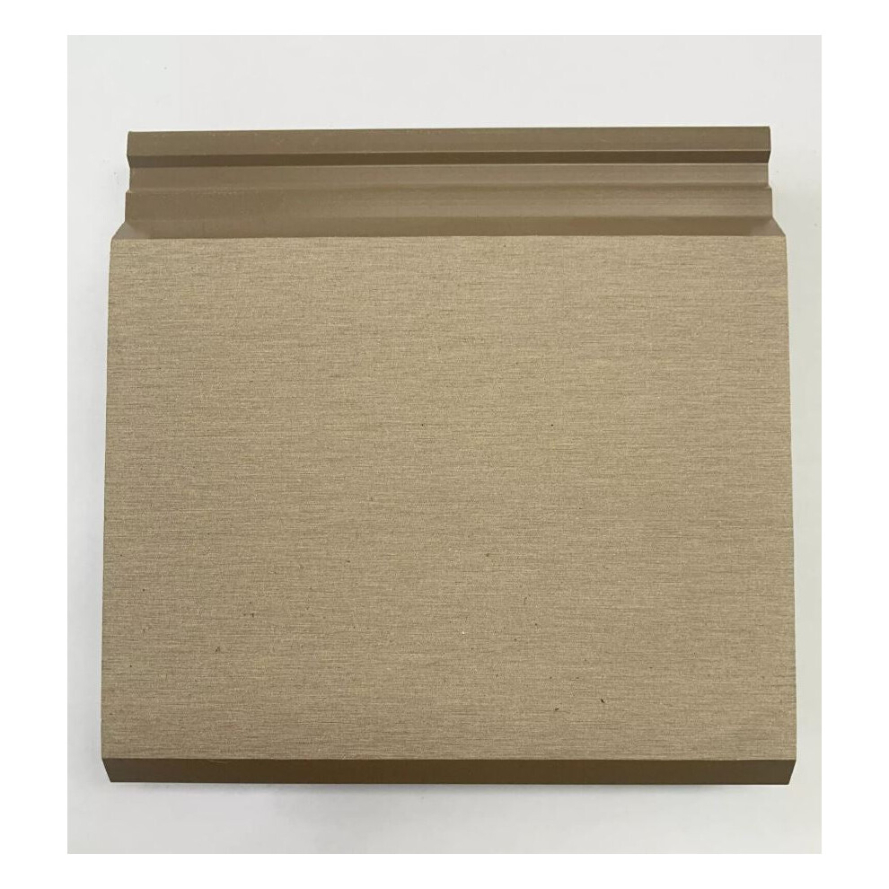 (Sample Beige Board) Composite Cladding Boards Smooth Exterior Wall 13 Board batons , fixings, trims