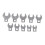 Silverline Silverline 10 Piece Crows Foot Spanner Set 10-19 mm 1