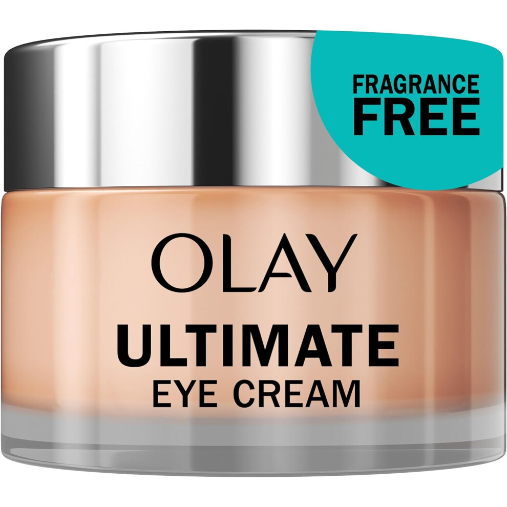 Olay Ultimate Eye Cream For Dark Circles and Puffy Eyes with Niacinamide, Visibly Smoothes Wrinkles and Fine Lines, 15ml