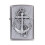 Zippo Zippo Lighter Anchor Nautical Brushed Chrome Windproof Flame Fuel Refillable 1
