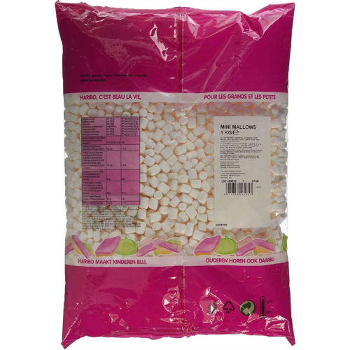 Haribo Haribo Chamallows Mini Marshmellows - 1 Kilogram Bag (White)