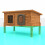 XL Outdoors Microchip Self Heating Cat House Kennel with One Way Privacy Window 3