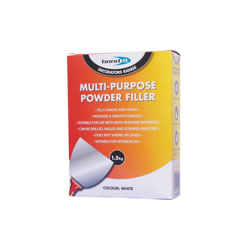 Bond It 1.5Kg Multi Purpose Powder Filler Repair Holes Ceilings Decorating 5060021372055