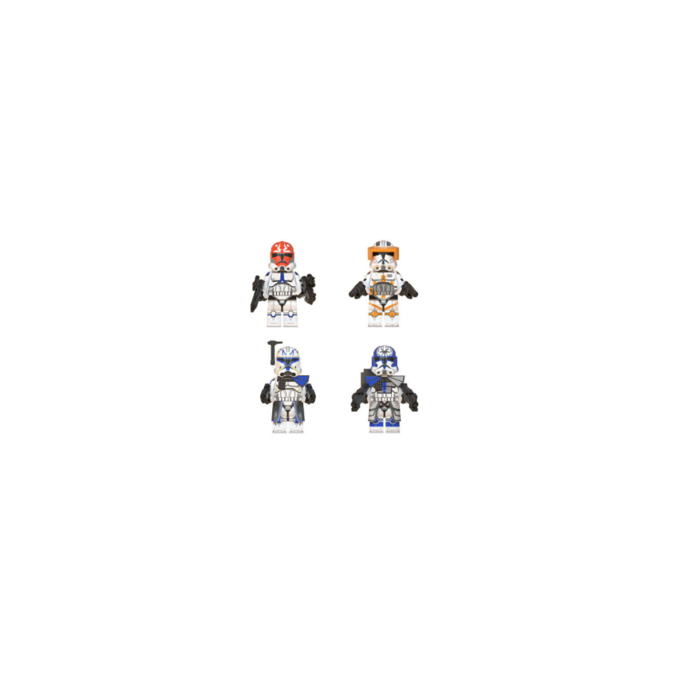 Enekio Star Wars Clone Trooper Cody Rex Commander Minifigures Fit Lego