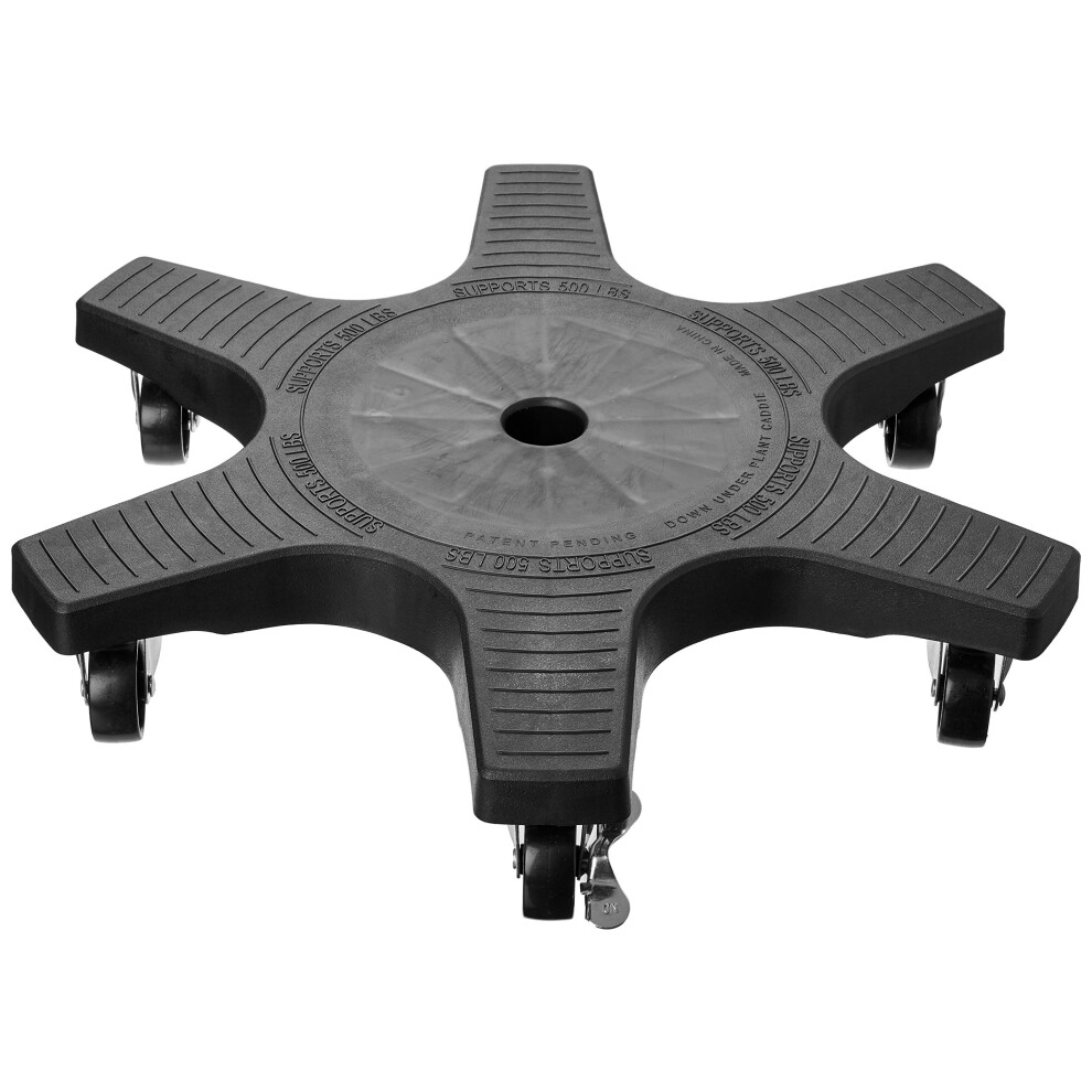 Bosmere S20410 Down Under Plant Caddie, Support Pour Plantes Robuste Avec Roulettes, Capacit? De 500 Lb, 20 Pouces, Noir-image