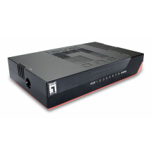 Switch LevelOne GSW-0807 - 8 portas - Gigabit Ethernet - montável em parede