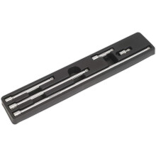 Sealey Ak767 Wobble Extension Bar Set 5Pc 3/8Sq Drive