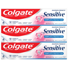 Pasta de Dentes Colgate Sensível, Proteção Completa, Menta - 170g (Pacote de 3)