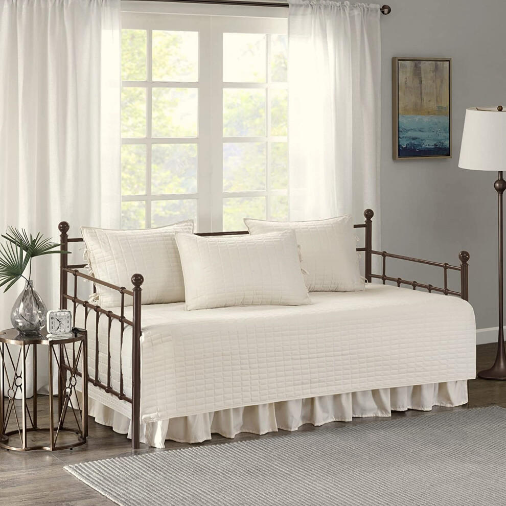 Housse de lit de repos Comfort Spaces - Literie confortable toutes saisons matelass   e double face de luxe avec cache-sommier et taies d'oreiller