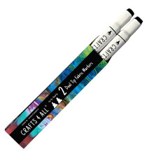 Hantverk 4 Alla tygmarkrer fr klder - Pack med 2 No Fade Dual Tip Permanenta tygpennor - Ingen bldning Maskin Tvttbara skomarkrer fr tygde