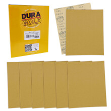 Dura -Gold Premium 9 """" x 11 """" zlote arkusze papieru sciernego 80 GRIT (pudelko 8) - Drewniane meble do obrbki drewna Farba samochodowa - pelne