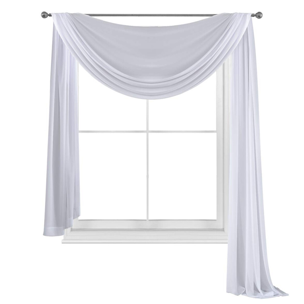 lgant Comfort Lightweight Swear Scarf de fentre voile - 216 pouces de longue