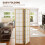 Homcom HOMCOM Indoor Room Partition, 4 Panel Folding Room Divider, 160 x 170cm 4