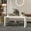 Homcom HOMCOM High Gloss Storage Coffee Table, Centre Table for Living Room, White 6