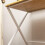 Homcom HOMCOM Folding Desk with 2-Tier Shelf for Home Office, Maple Wood-effect 8