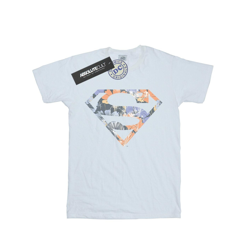 Superman Floral Logo 2 T-Shirt