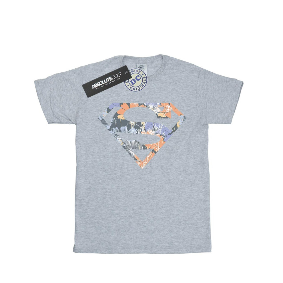 Superman Floral Logo 2 T-Shirt