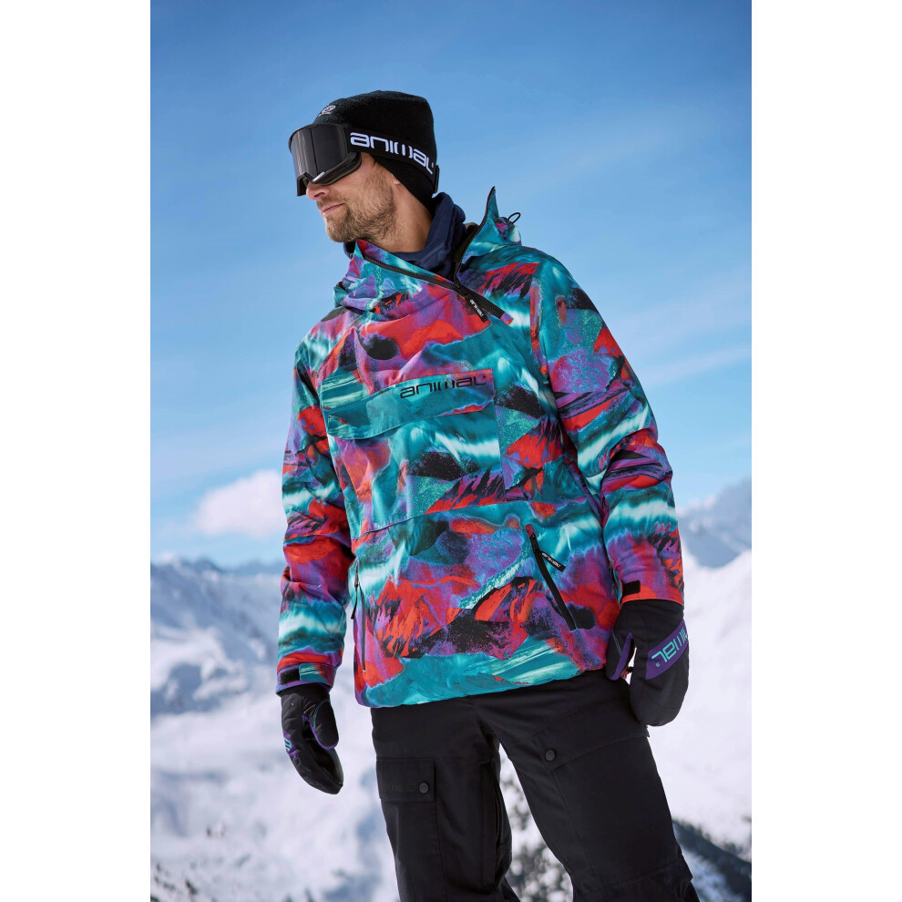 (XXL, Active Red) Animal Mens Snowstorm Recycled Ski Jacket