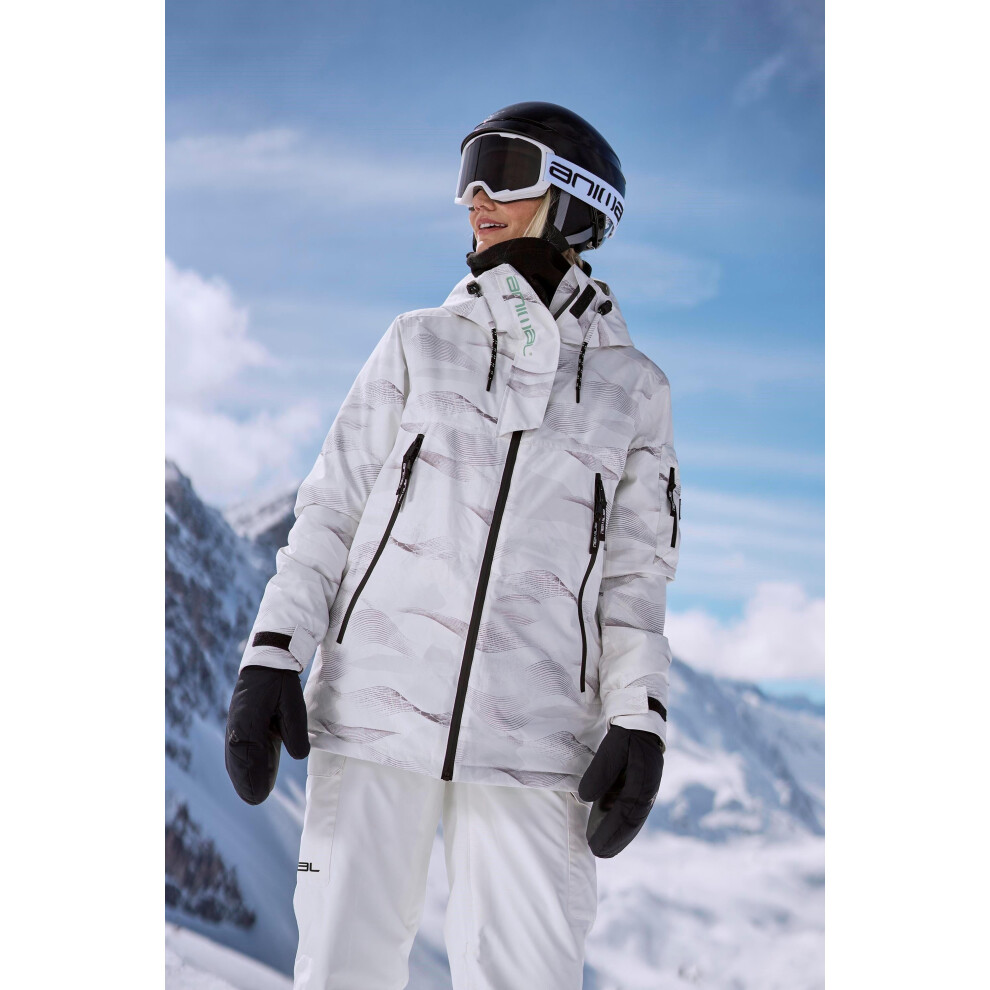 (10 UK, White) Animal Womens/Ladies Trail Recycled Ski Jacket