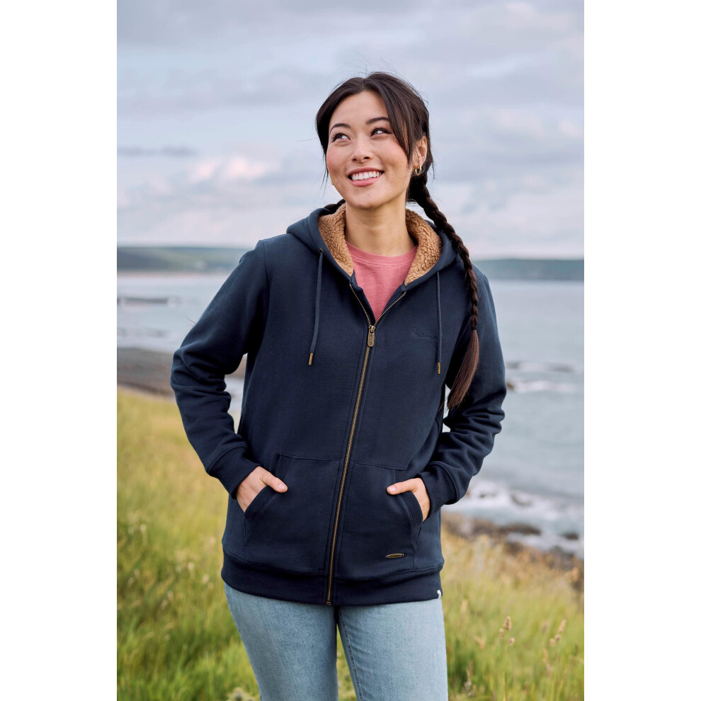 (8 UK, Navy) Animal Womens/Ladies Zuri Organic Hoodie