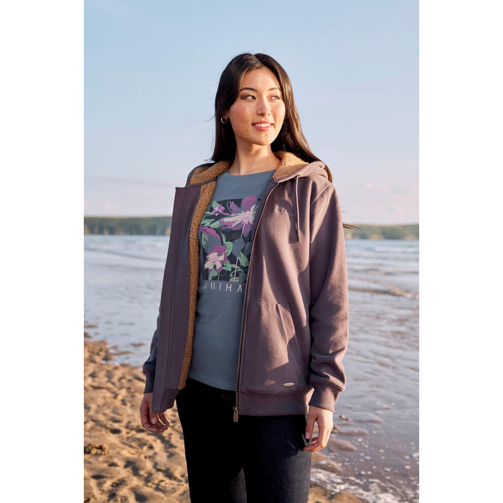 (6 UK, Taupe) Animal Womens/Ladies Zuri Organic Hoodie