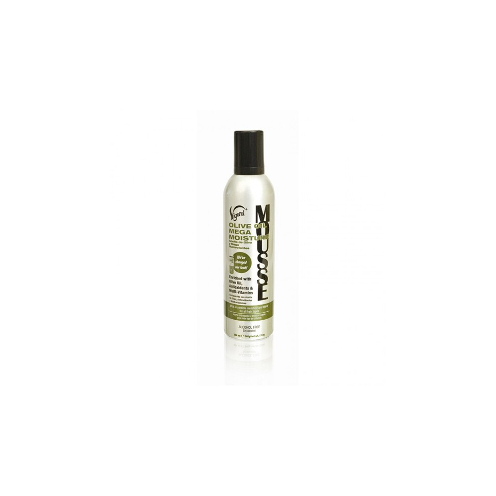 Vigorol Mousse Olive Oil Mega Moisture 12 Oz