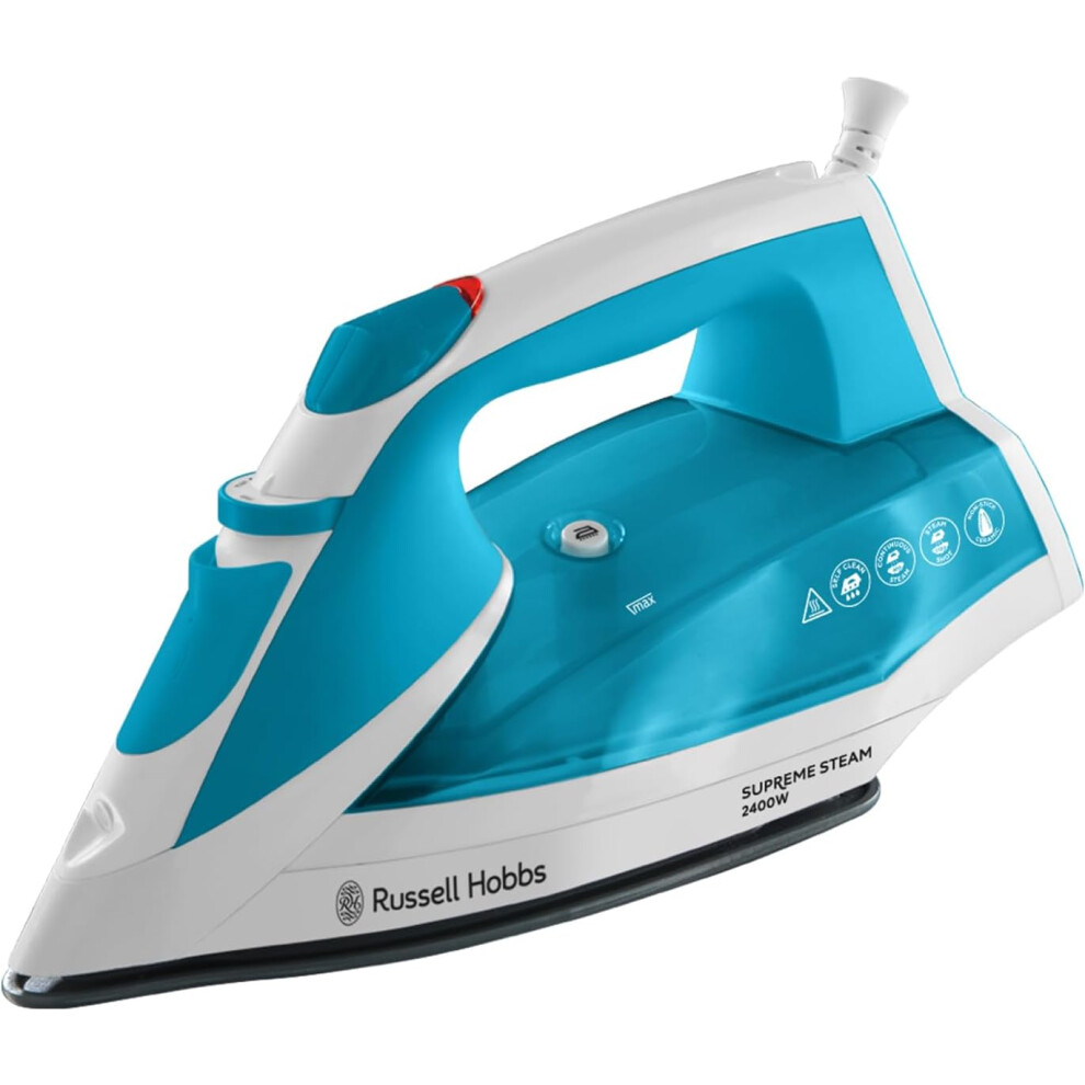 Russell Hobbs Supreme Steam Iron, Powerful vertical steam function, Non-stick stainless steel soleplate