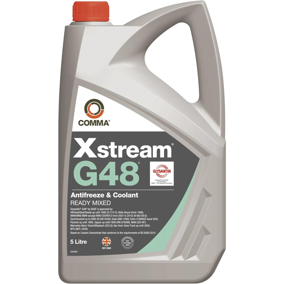 Comma Xsg48m5l Xstream G48 Antifreeze Rtu, 5 Litre 90446177