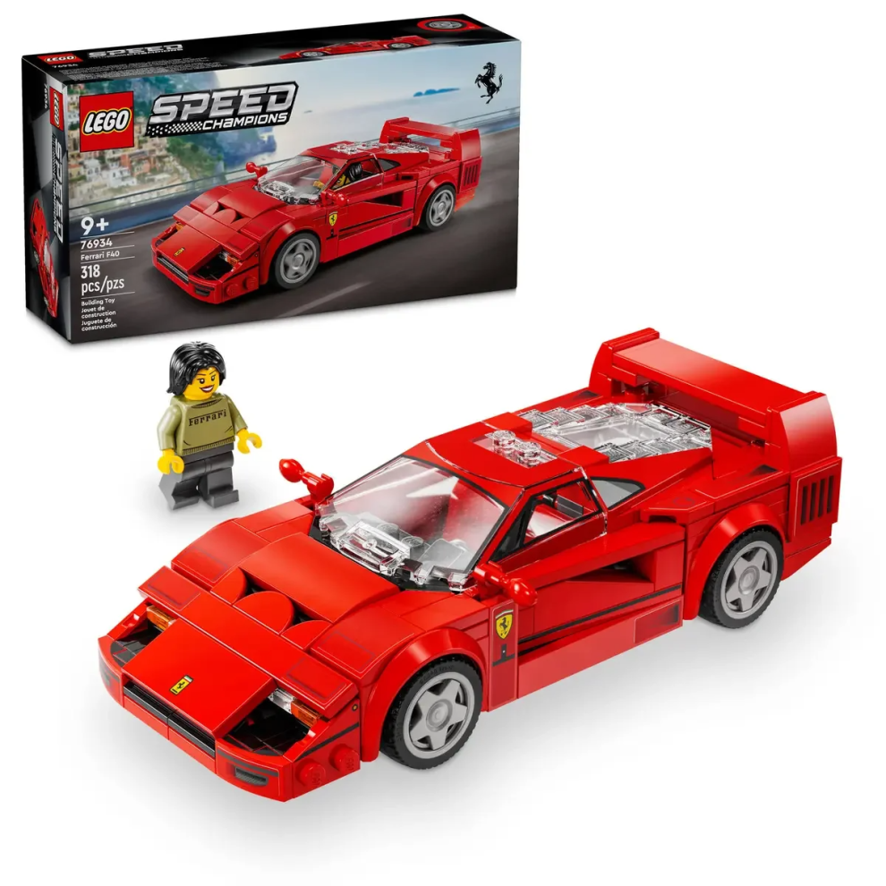 Zeebax Limited Lego Speed Champions 76934 Ferrari F40 Supercar+ Free Gift