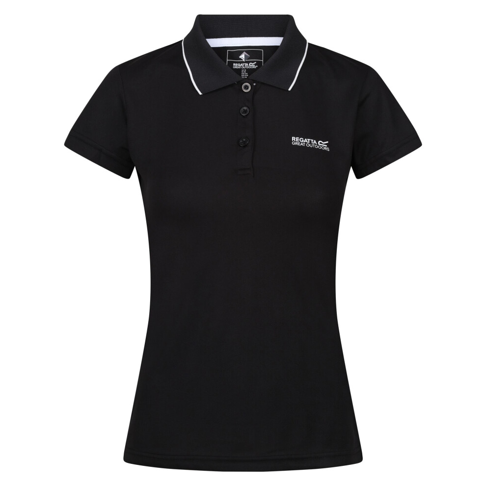 (22 UK, Black) Regatta Womens/Ladies Maverick V Polo Shirt
