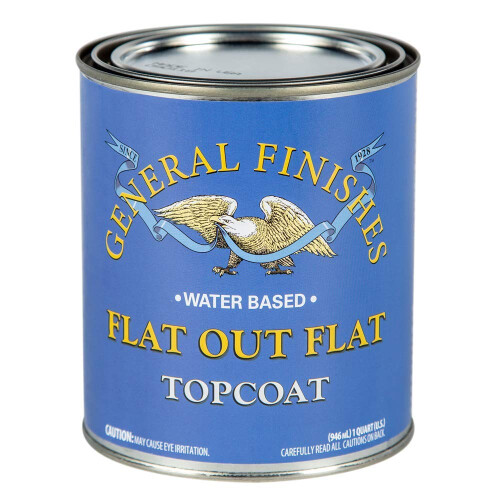 General Finishes Flat Out Flat Topcoat, 1 liter