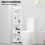 Corner Shelf Unit 4 Tier Freestanding Storage Unit Bathroom Shelves Bookcase Display Corner Rack 1