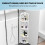 Corner Shelf Unit 4 Tier Freestanding Storage Unit Bathroom Shelves Bookcase Display Corner Rack 6