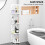 Corner Shelf Unit 4 Tier Freestanding Storage Unit Bathroom Shelves Bookcase Display Corner Rack 9