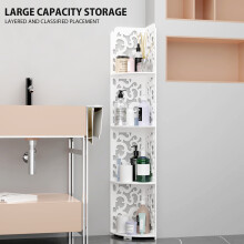 4 Tier Corner Shelf Plant Stand Rack Floor Storage Units for Kitchen Bedroom Living-room Balcony