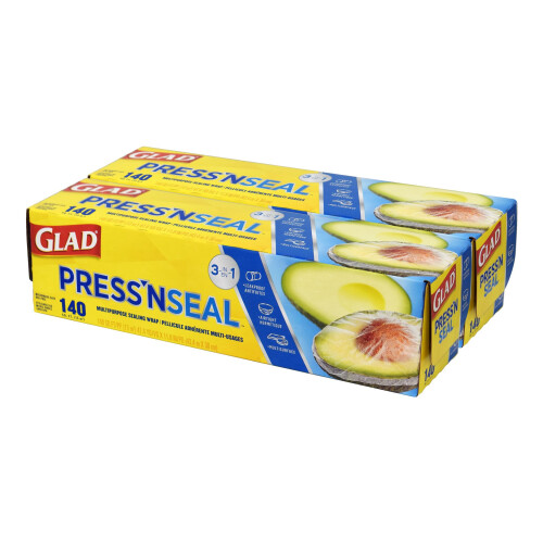 Glad Press'n Seal Voedselverpakking, 140 sq ft-2 Pack