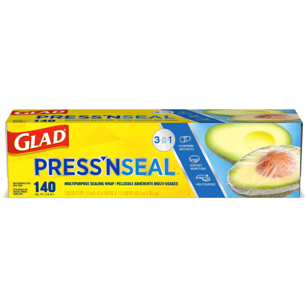 Glad Pressn Seal, 140 Sq. Foot, (Pack Of 3) 012587782576