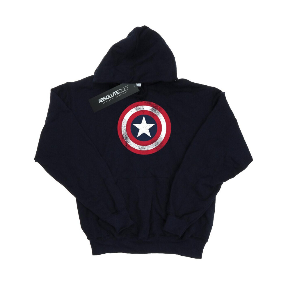 Captain America Distressed Shield Hoodie