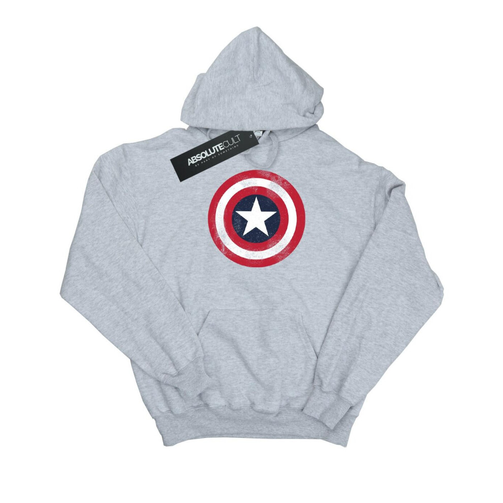 Captain America Distressed Shield Hoodie