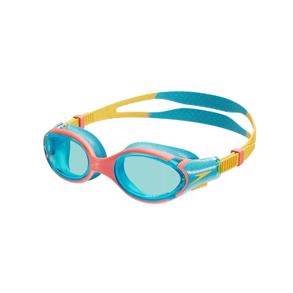 (One Size, Blue/Yellow) Speedo Childrens/Kids 2.0 2024 Biofuse Swimming Goggles