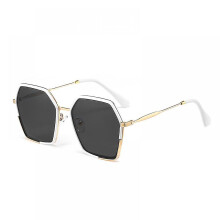 Round Gold Frame Retro Polarized Sunglasseshexagon Square Sunglasses for Womentrendy Small Faces Octagon Gold Rim Wire Frame Geometric Polygon Uv Prot