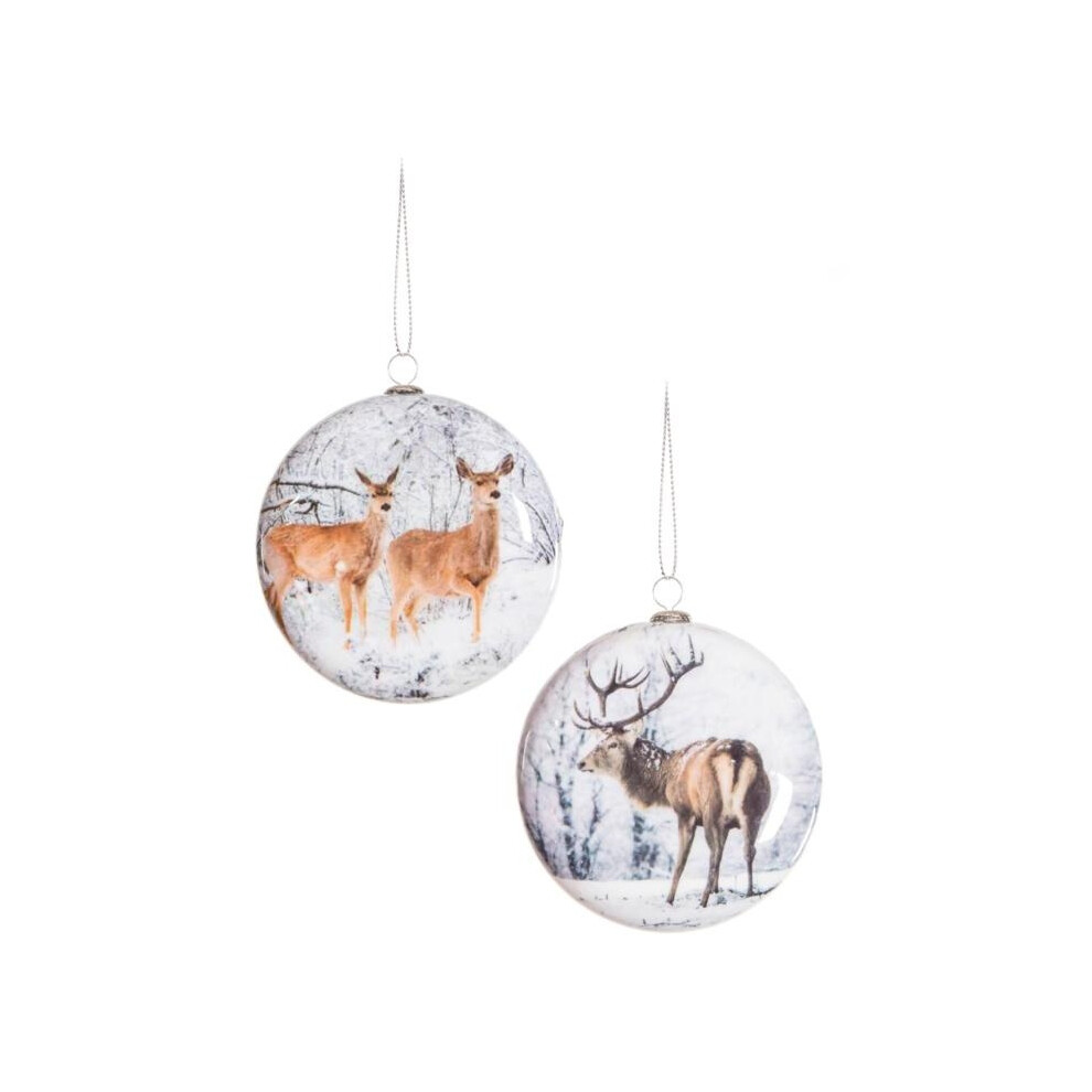 Premier Reindeer Bauble (Pack of 4)