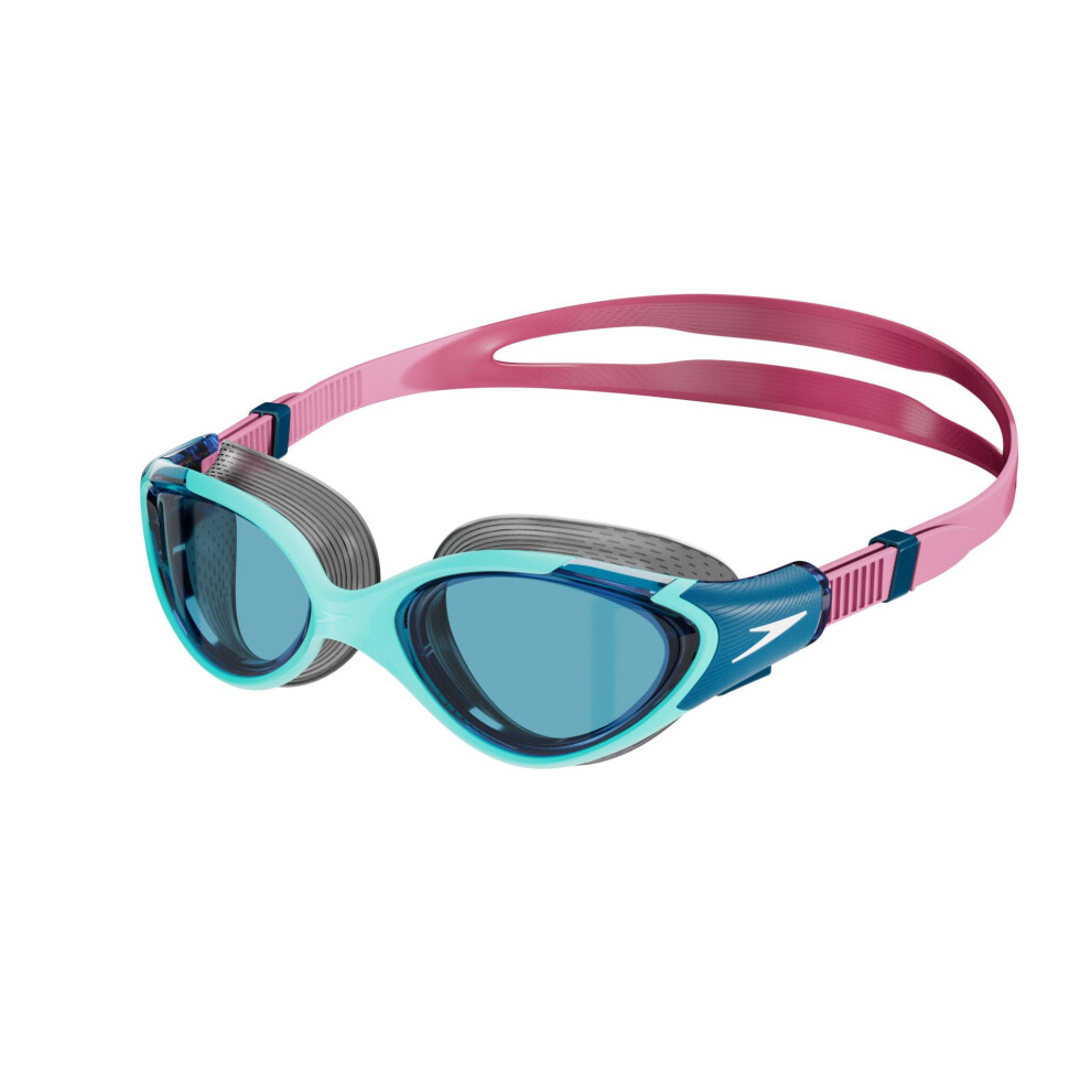 (One Size, Blue/Pink) Speedo Womens/Ladies Biofuse 2.0 2024 Swimming Goggles