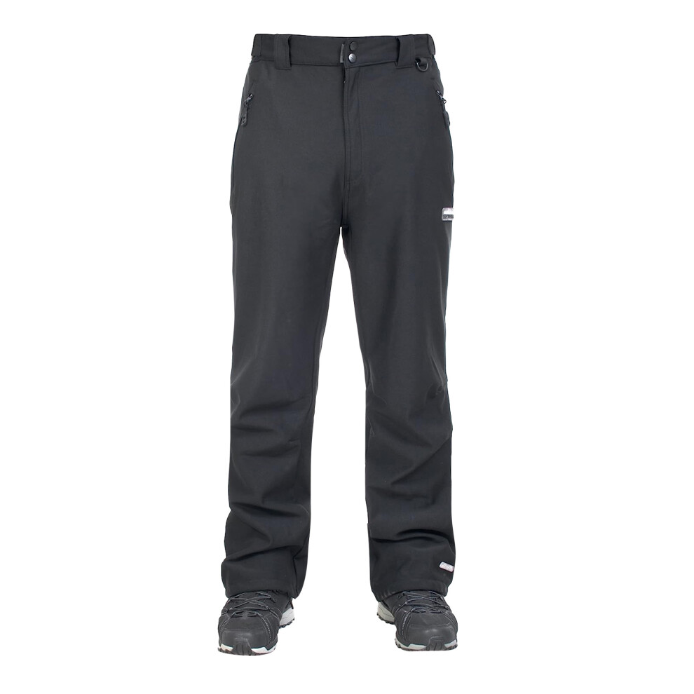 (S L, Black X) Trespass Mens Hemic Softshell Trousers