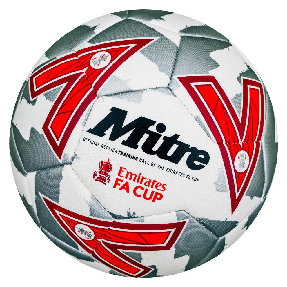 (3, Grey/Red) Mitre FA Cup 2024/2025 Season Football