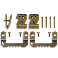 HANGZ 34051 Flachmontage Canvas Zackenaufhänger Set 15lb