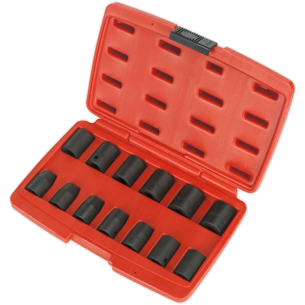 Sealey Ak5613m Impact Socket Set 13Pc 1/2Sq Drive Metric 90446634