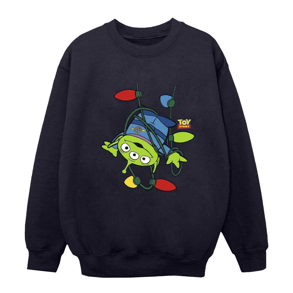 Toy Story Christmas Lights Aliens Sweatshirt